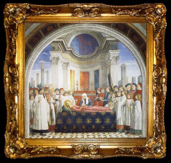 framed  GHIRLANDAIO, Domenico Entombment of St.Fina, ta009-2